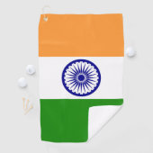 Indische vlag golfhanddoek (Insitu)