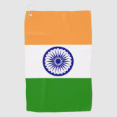 Indische vlag golfhanddoek (Voorkant)
