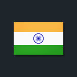 Indische vlag (India) (Zuid-Aziatisch land) (Bhara Canvas Afdruk<br><div class="desc">Dit ontwerp is voorzien van de nationale vlag van India (officieel bekend als de Republiek India), een land in Zuid-Azië. India is de dichtstbevolkte democratie ter wereld. India deelt de landgrenzen met Pakistan in het westen; China, Nepal en Bhutan in het noorden; en Bangladesh en Myanmar in het oosten. In...</div>