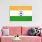 Indische vlag (India) (Zuid-Aziatisch land) (Bhara Canvas Afdruk (Insitu (Woonkamer))