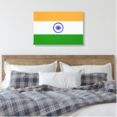 Indische vlag (India) (Zuid-Aziatisch land) (Bhara Canvas Afdruk (Insitu (Slaapkamer))