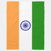 Indische vlag (India) (Zuid-Aziatisch land) (Bhara Fleece Deken (Voorkant)