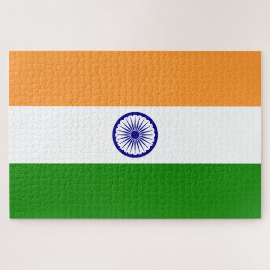 Indische vlag (India) (Zuid-Aziatisch land) (Bhara Legpuzzel (Horizontaal)