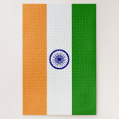 Indische vlag (India) (Zuid-Aziatisch land) (Bhara Legpuzzel (Verticaal)