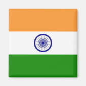 Indische vlag (India) (Zuid-Aziatisch land) (Bhara Magneet (Voorkant)