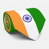 Indische vlag (India) (Zuid-Aziatisch land) (Bhara Stropdas (Opgerold)