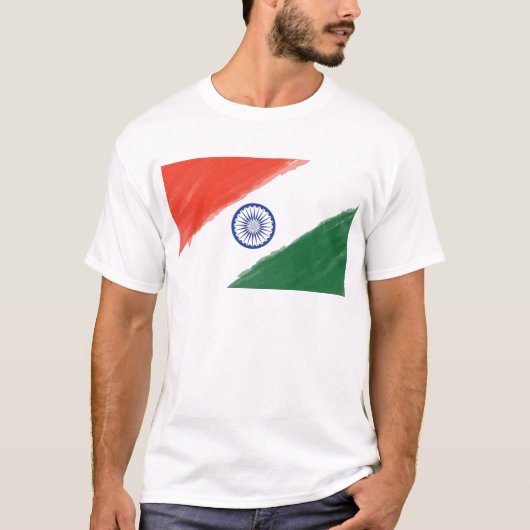 Indische vlag Indische nationale vlag T-shirt (Voorkant)