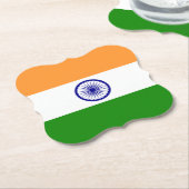 Indische vlag kartonnen onderzetters (Gekanteld)