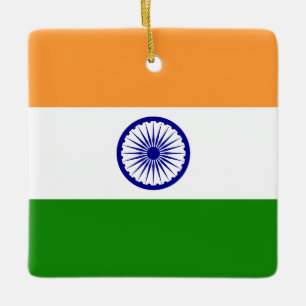 Indische vlag keramisch ornament