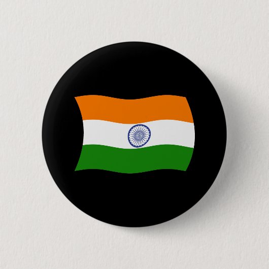 Indische Vlag Knop Ronde Button 5,7 Cm (Voorkant)