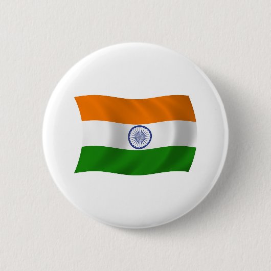 Indische Vlag Knop Ronde Button 5,7 Cm (Voorkant)