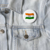 Indische Vlag Knop Ronde Button 5,7 Cm (In situ)