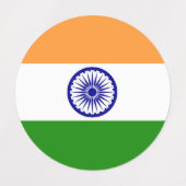 Indische vlag labels (Design 1)