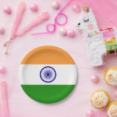 Indische vlag papieren bordje (Feest)