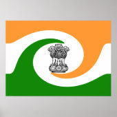 Indische vlag poster (Voorkant)