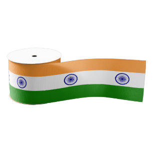 Indische vlag, reizen, vakantie/sport grosgrain lint