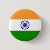 Indische vlag ronde button 3,2 cm (Voorkant)