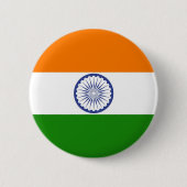 Indische vlag ronde button 5,7 cm (Voorkant)
