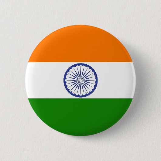 Indische vlag ronde button 5,7 cm (Voorkant)