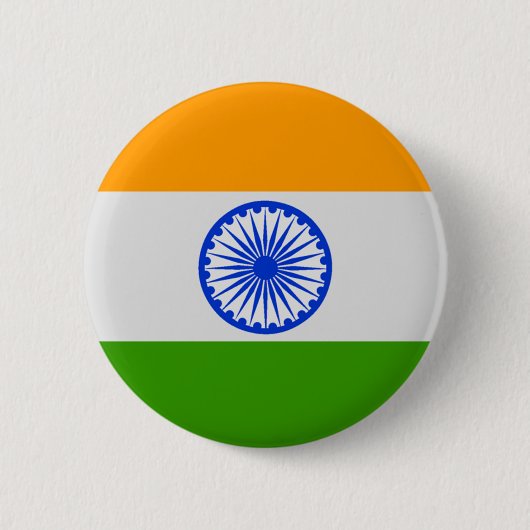 Indische vlag ronde button 5,7 cm (Voorkant)