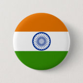 Indische vlag ronde button 5,7 cm (Voorkant)
