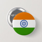 Indische vlag ronde button 5,7 cm (Voorkant /achterkant)