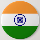 Indische vlag ronde button 6,0 cm (Voorkant)