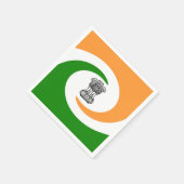 Indische vlag servetten (Hoek)