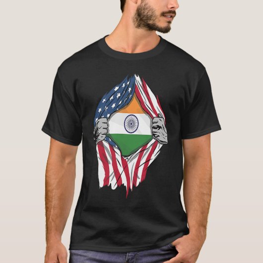 Indische vlag t-shirt (Voorkant)