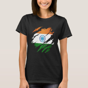 Indische vlag t-shirt
