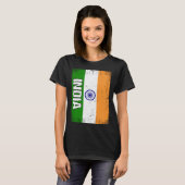 Indische vlag t-shirt (Voorkant volledig)