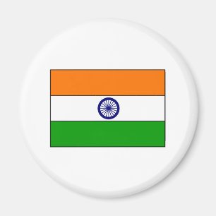 Indische vlag T-shirts en cadeaus Magneet