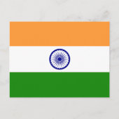 Indische vlag, vlag van India Briefkaart (Voorkant)