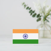 Indische vlag, vlag van India Visitekaartje (Staand voorkant)