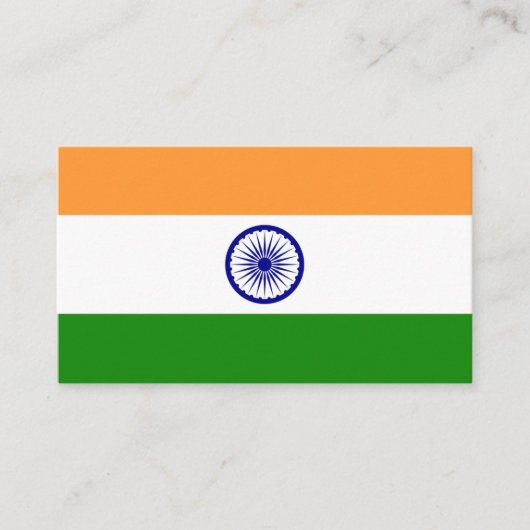 Indische vlag, vlag van India Visitekaartje (Voorkant)