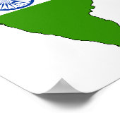Indische vlag — volledige grootte poster (Hoek)