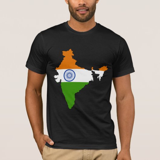 Indische vlag — volledige grootte t-shirt (Voorkant)
