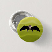 Indische vleerhond ronde button 3,2 cm (Voorkant /achterkant)