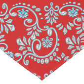 Indische vloour de lys henna korte tafelloper (Hoek)