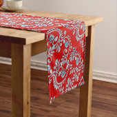 Indische vloour de lys henna korte tafelloper (Voorbeeld)