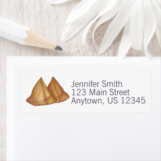 Indische voedingsgroenten, gebakken met Samosa Pas Etiket (Insitu)