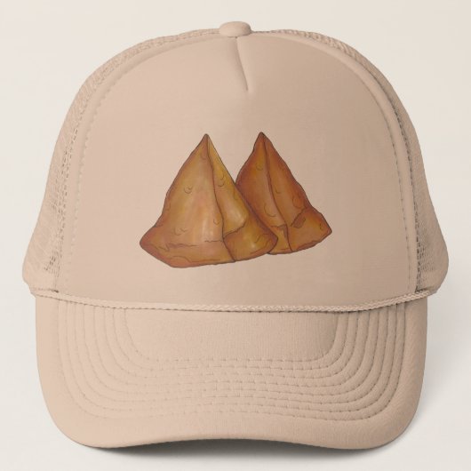 Indische voedselproducent Samosas Pastry Trucker Pet (Voorkant)