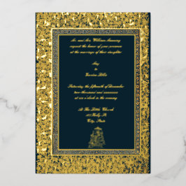  Indische vogels en weduwschap aan de graven Folie Uitnodiging