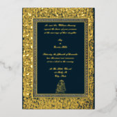  Indische vogels en weduwschap aan de graven Folie Uitnodiging (Voorkant)