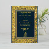  Indische vogels en weduwschap aan de graven Folie Uitnodiging (Staand Voorkant)