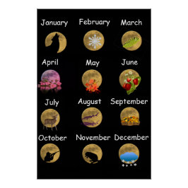 Indische volle manen perfect poster