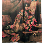 Indische VomanArt Print Shower-gordijn Douchegordijn (Voorkant)