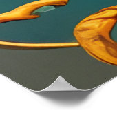 Indische vrouw kleurrijk Poster rode blauwe juwele (Hoek)