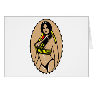 Indische vrouwelijke arrior