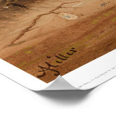 Indische watering van de bergen (1068A) Poster (Hoek)